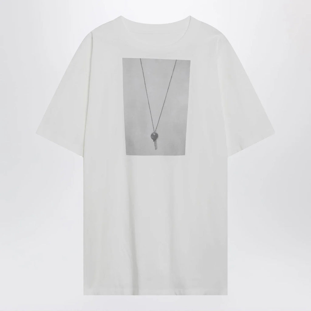 MM6 Maison Margiela White T-shirt with key print