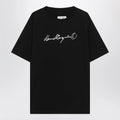 MM6 Maison Margiela Black T-shirt with logo print