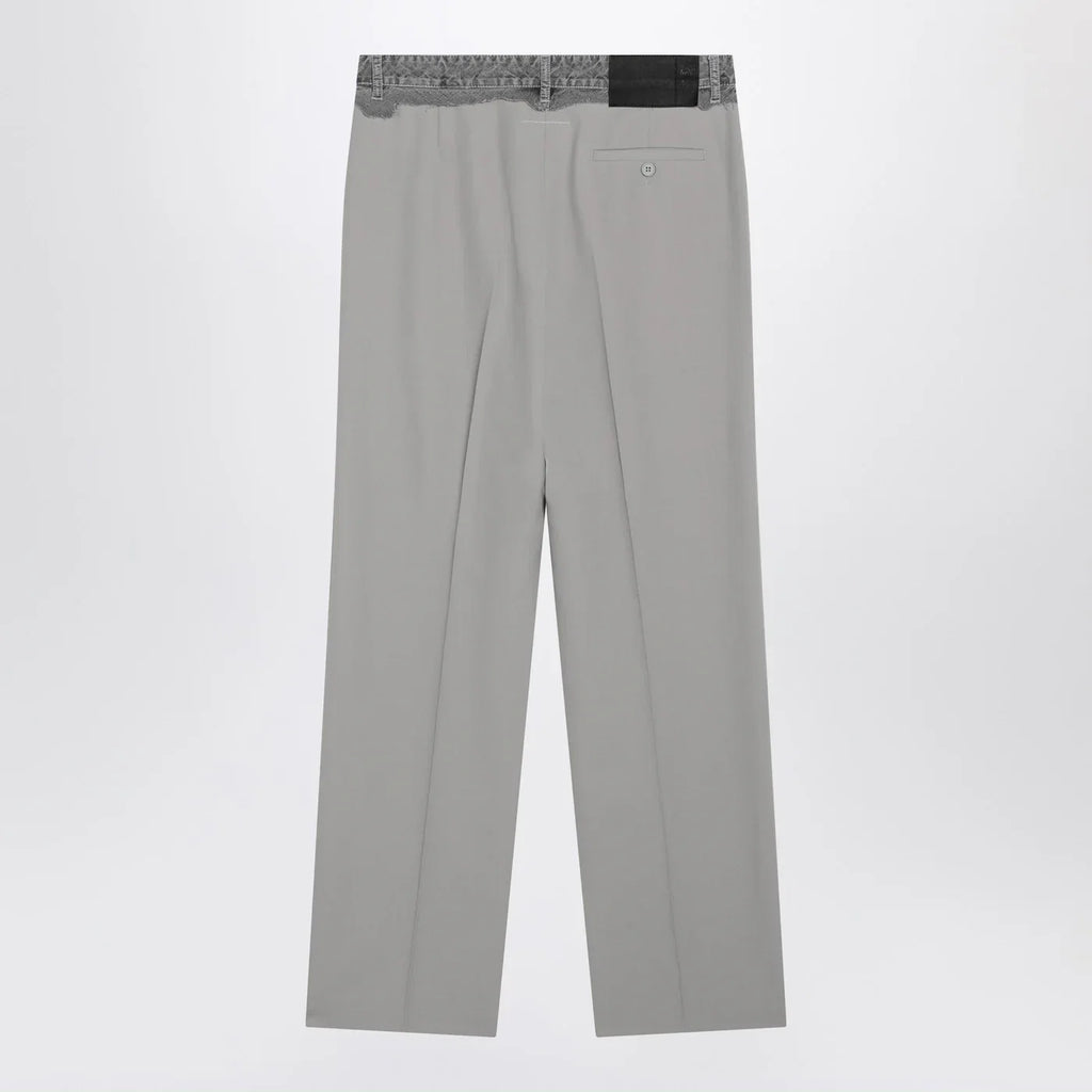 MM6 Maison Margiela Grey wool-blend trousers