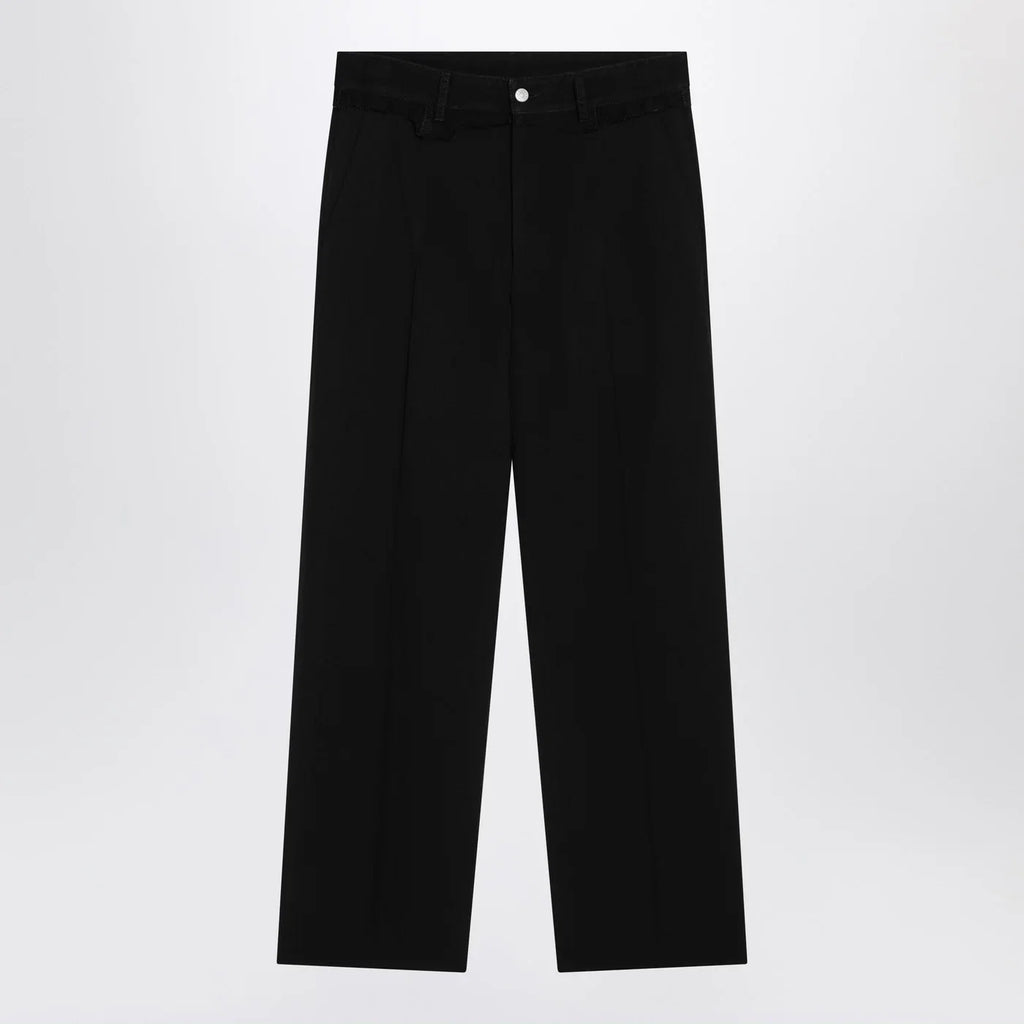 MM6 Maison Margiela Black wool-blend trousers