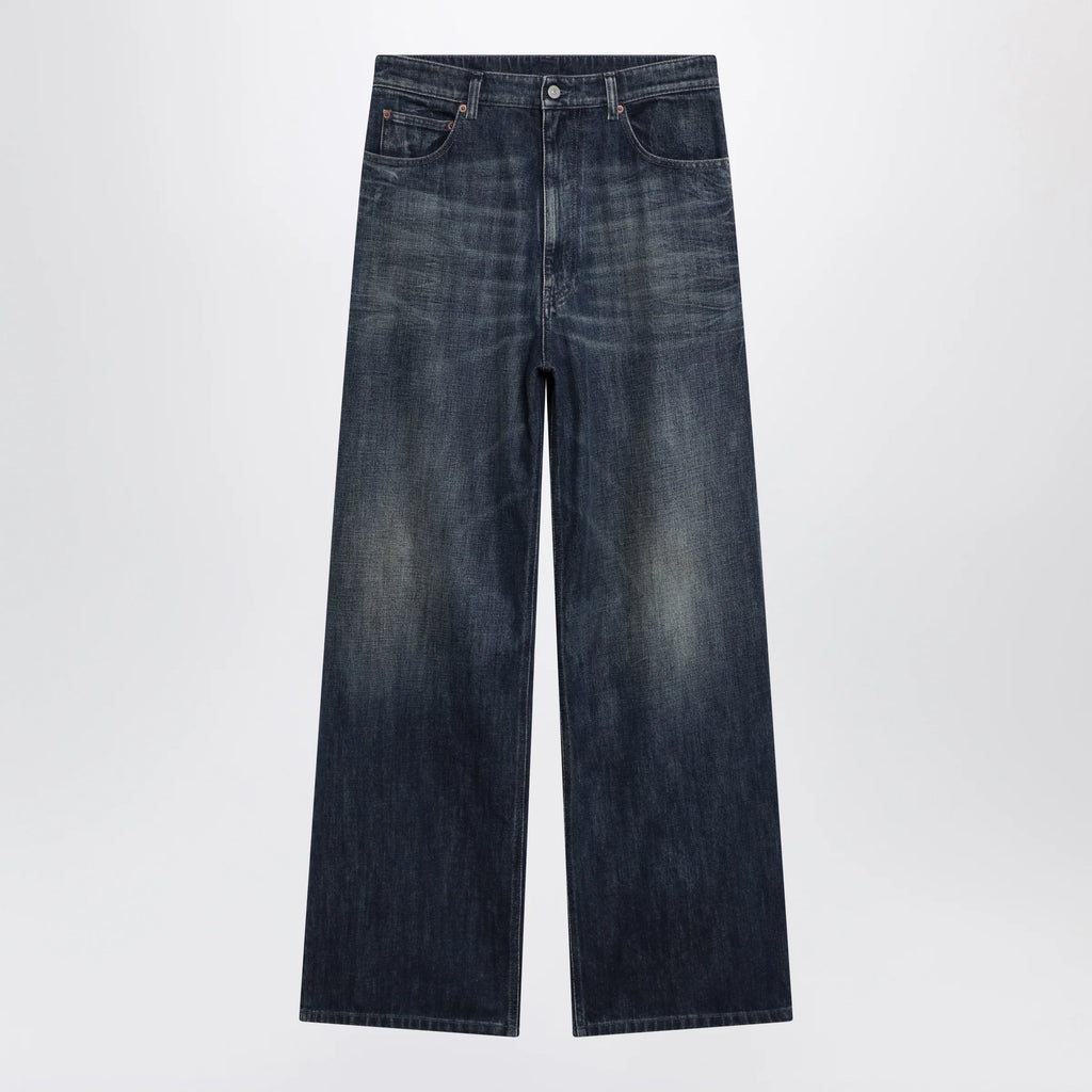 MM6 Maison Margiela Wide blue washed denim jeans