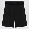 MM6 Maison Margiela Black wool-blend cargo bermuda shorts