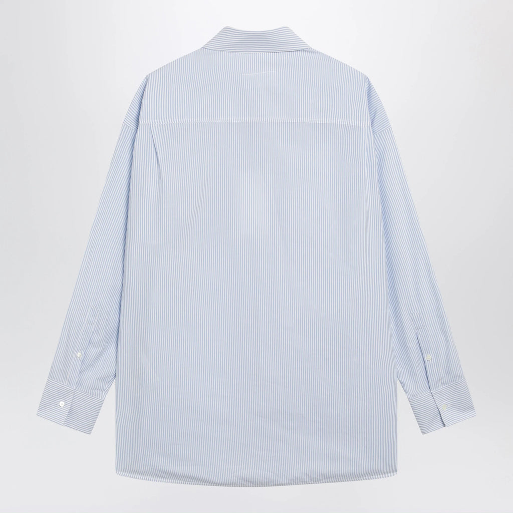 MM6 Maison Margiela White/light blue striped cotton shirt