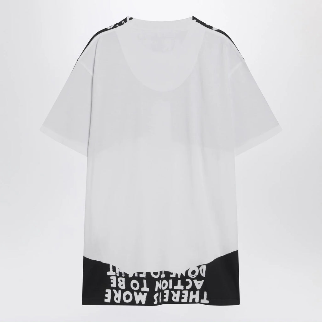 MM6 Maison Margiela White/black cotton AIDS T-shirt