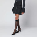 Patou Gray mini skirt with belt