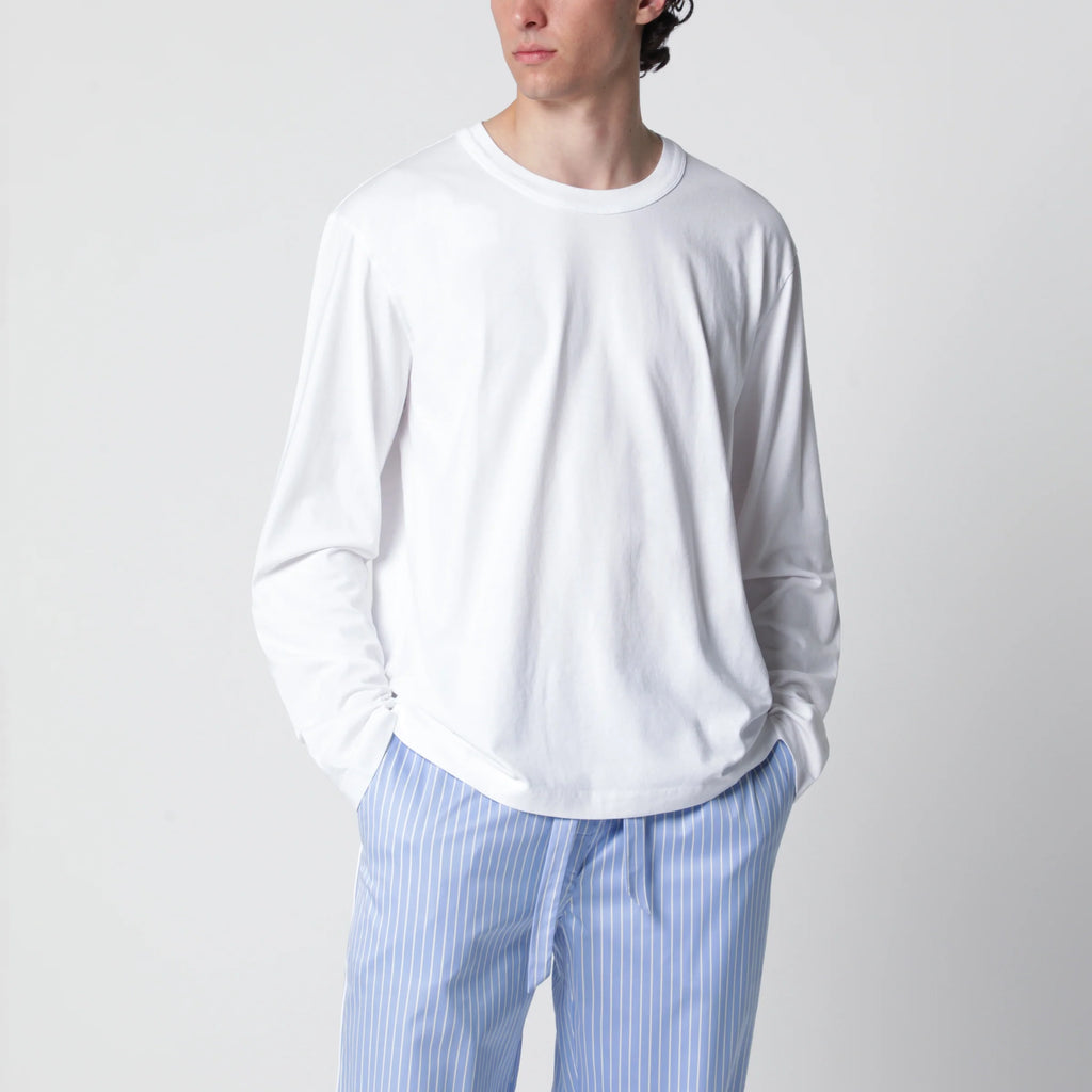 Tekla White long-sleeve T-shirt