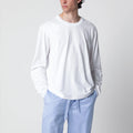 Tekla White long-sleeve T-shirt