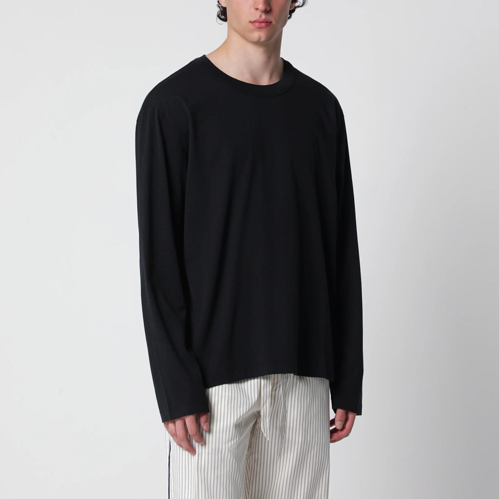 Tekla Black long-sleeve T-shirt