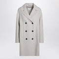 S Max Mara Sand-coloured midi coat in wool drap