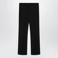 S Max Mara Black cotton-blend trousers