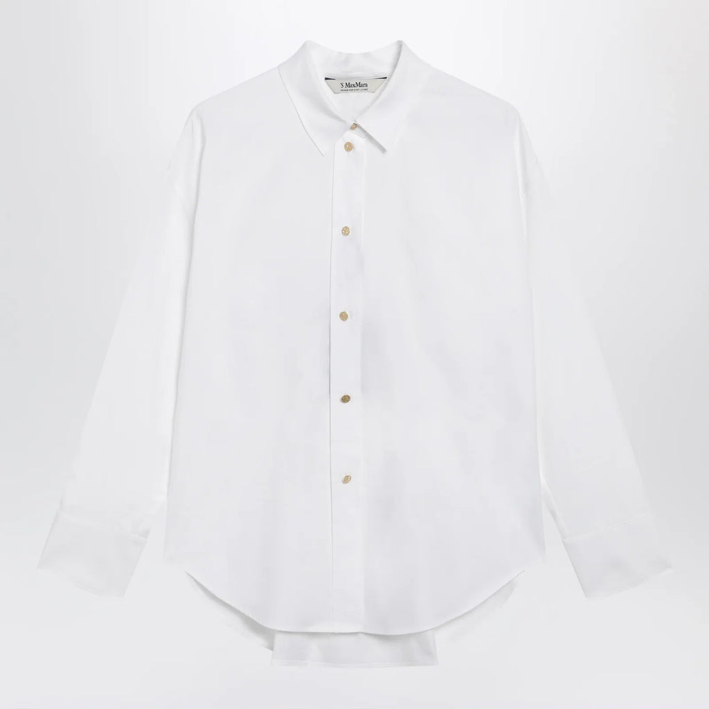 S Max Mara White cotton shirt