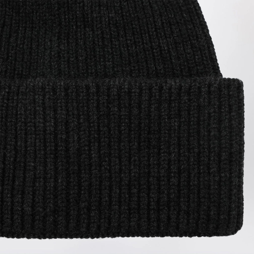 Destin Anthracite wool and cashmere beanie