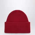 Destin Burgundy wool and cashmere beanie
