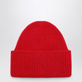 Destin Red wool and cashmere beanie