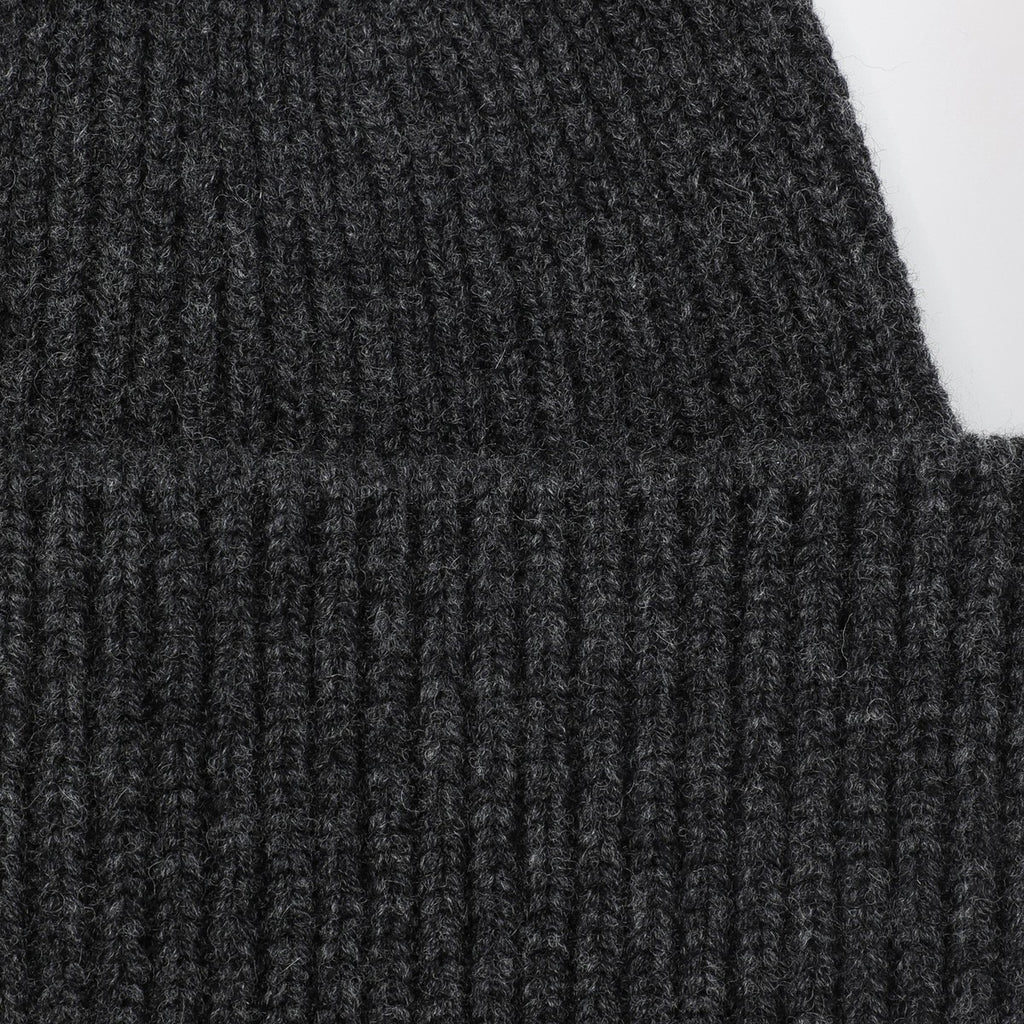 Destin Anthracite wool and cashmere beanie