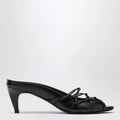 Jude Knotty black leather slide sandals