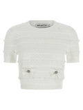 Self-Portrait Pointelle Knit Top