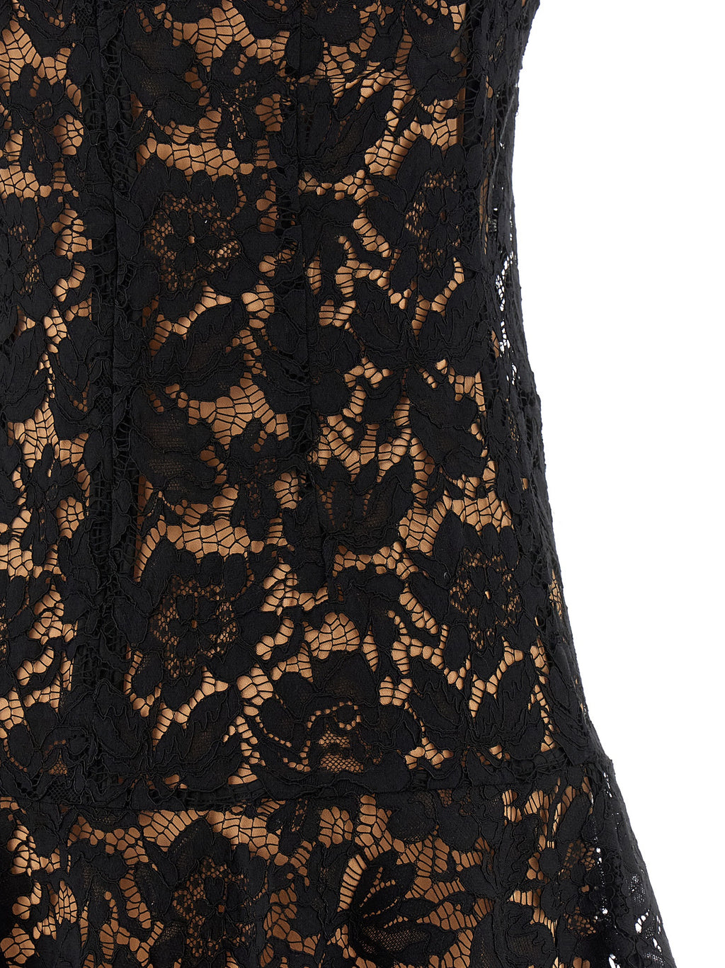 Self-Portrait Black Lace Crystal Dress