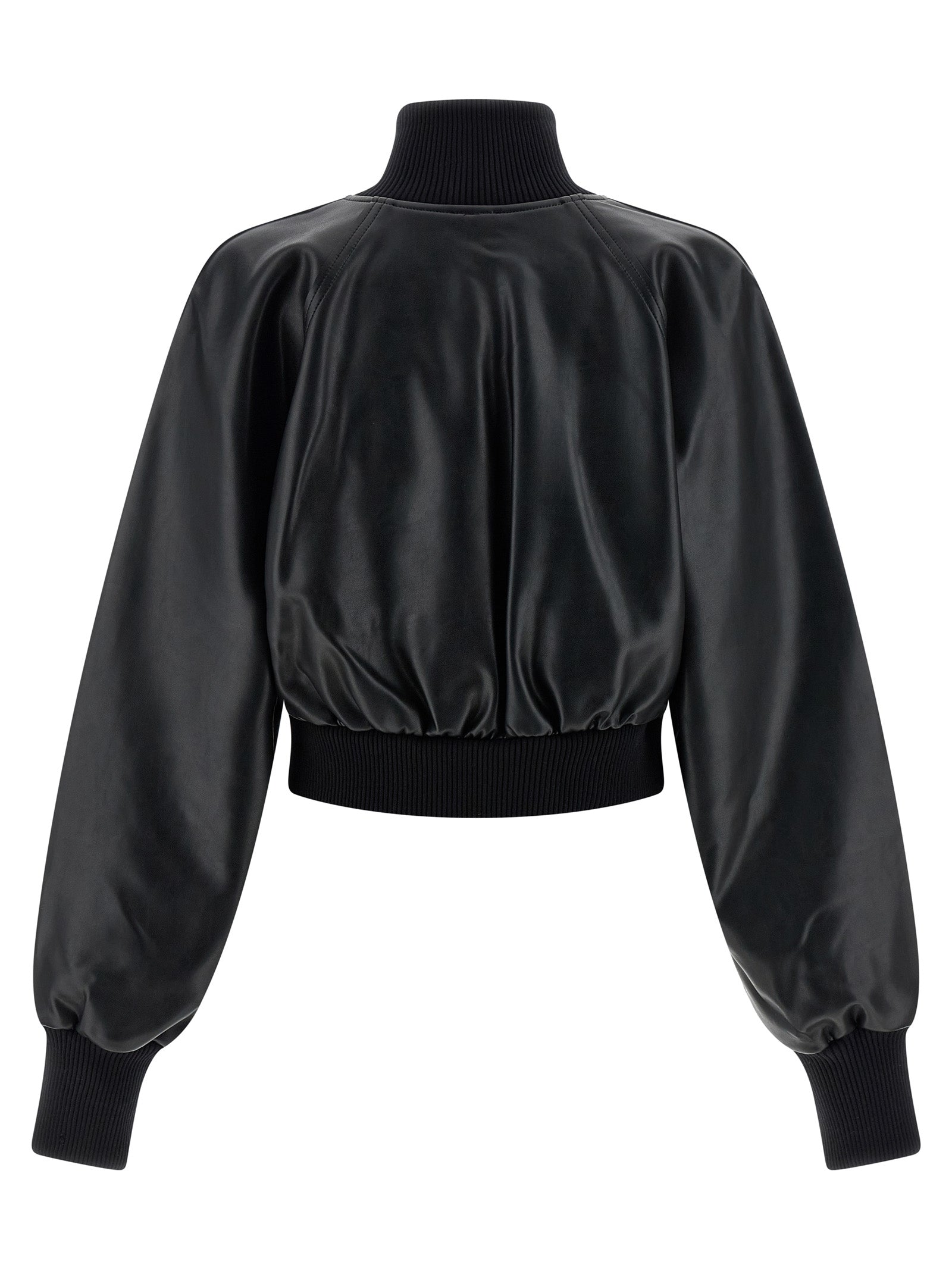 Norma Kamali High Neck Bomber Jacket