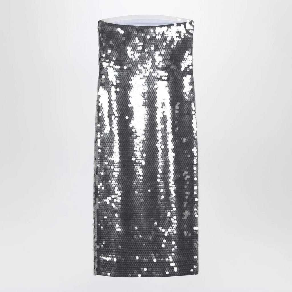 Sportmax Midi dress with gradient sequin effect