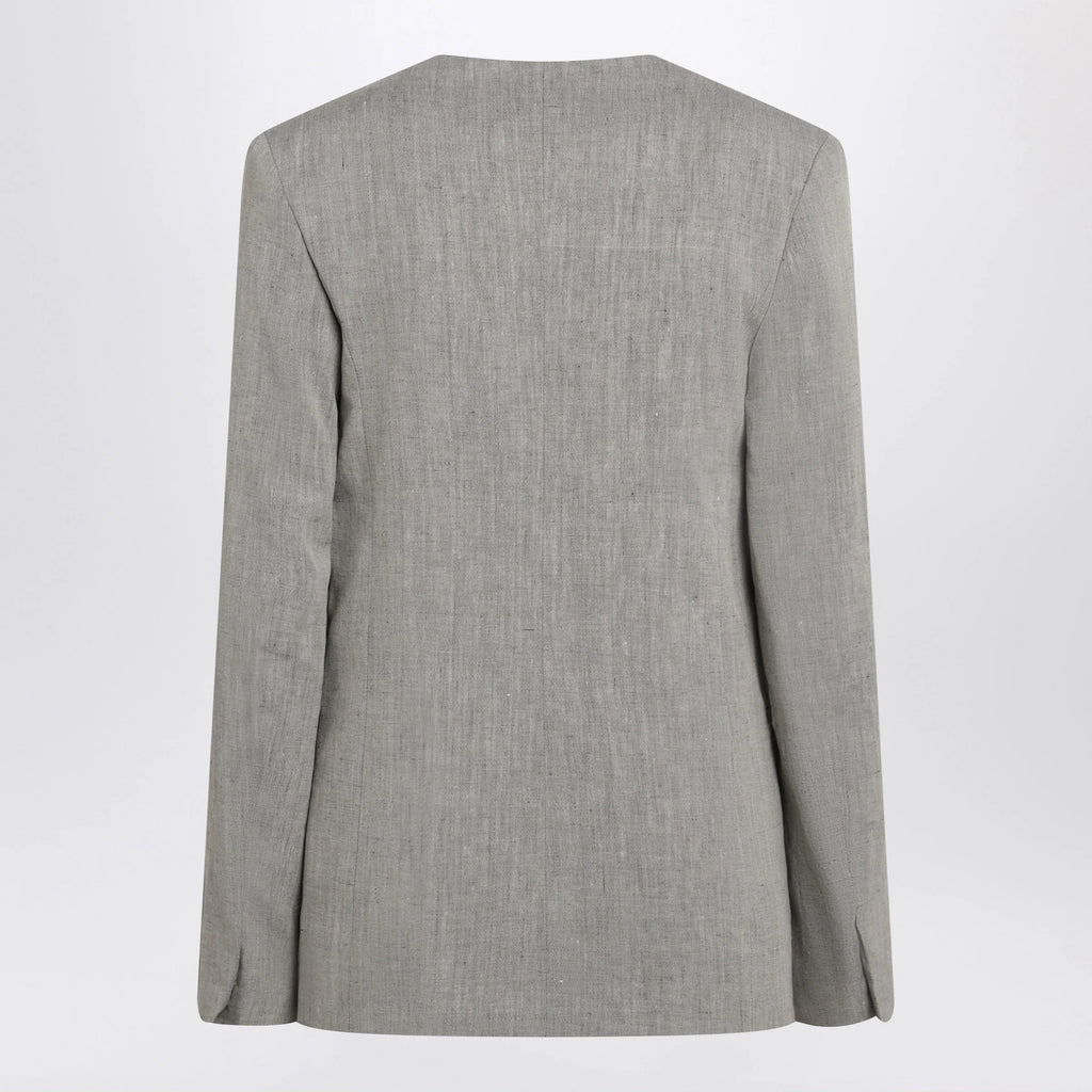 LouLou De Saison Suna tailored jacket with an asymmetric opening and lapel