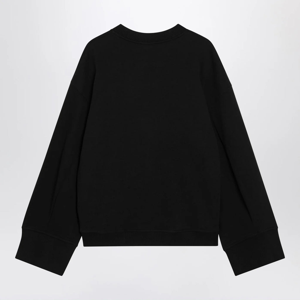 The Frankie Shop Black Talia cotton-blend sweatshirt