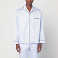 Tekla Light blue pyjama shirt