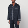 Tekla Blue/white pyjama shirt
