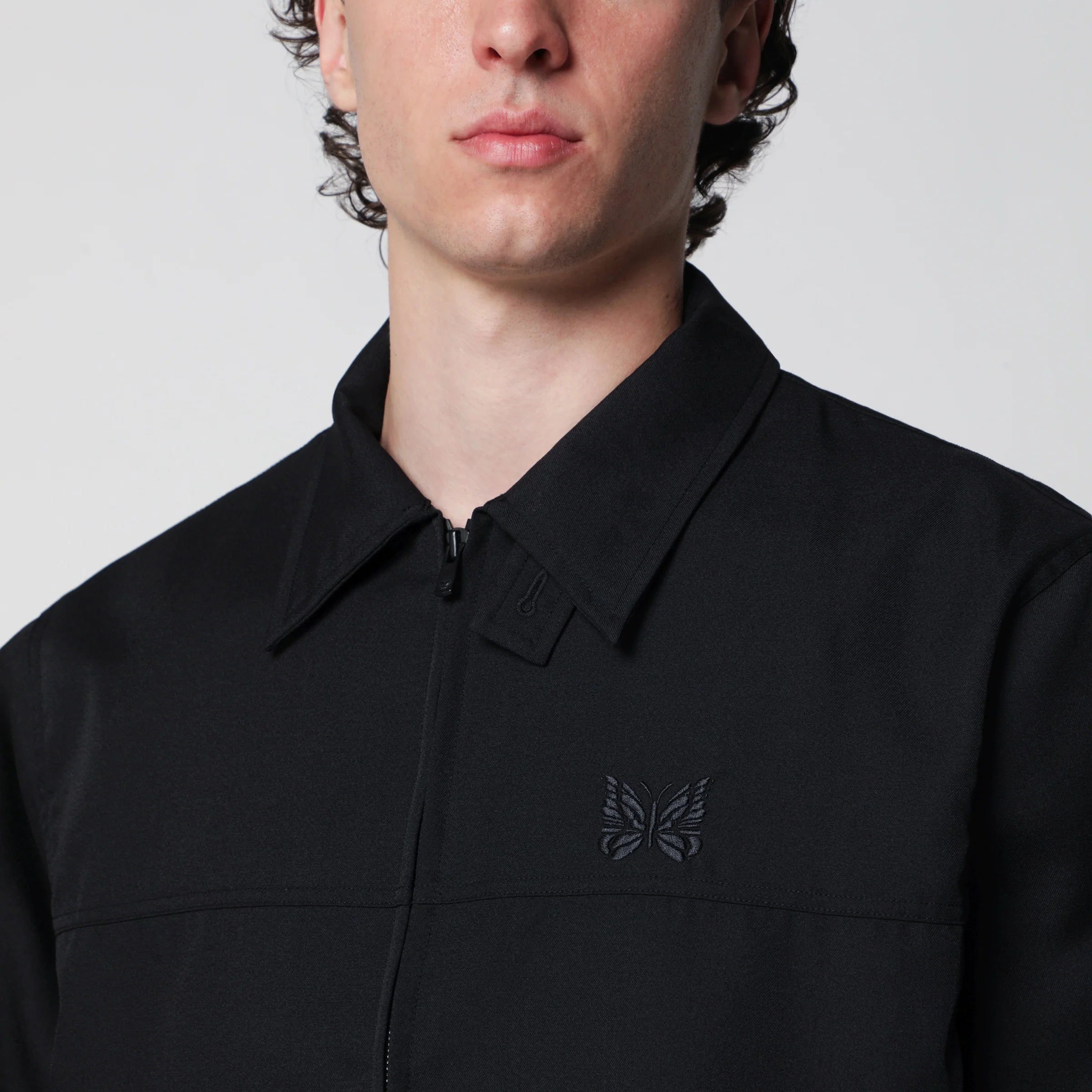 Needles Black twill sport jacket
