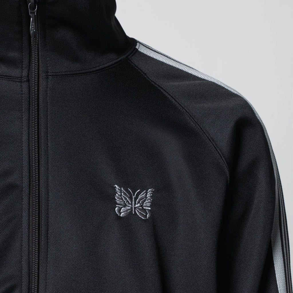 Needles Jacquard polyester track jacket in charcoal