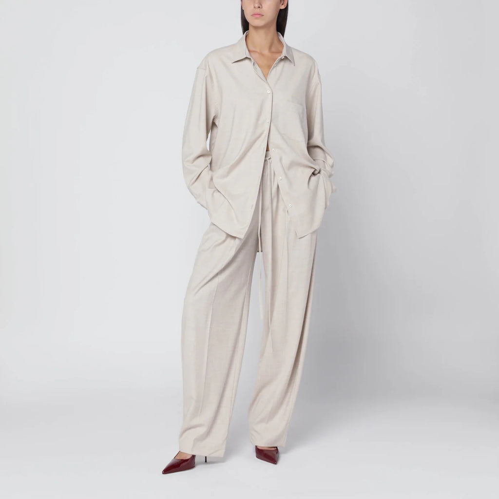 THE ANDAMANE Trousers in ivory melange