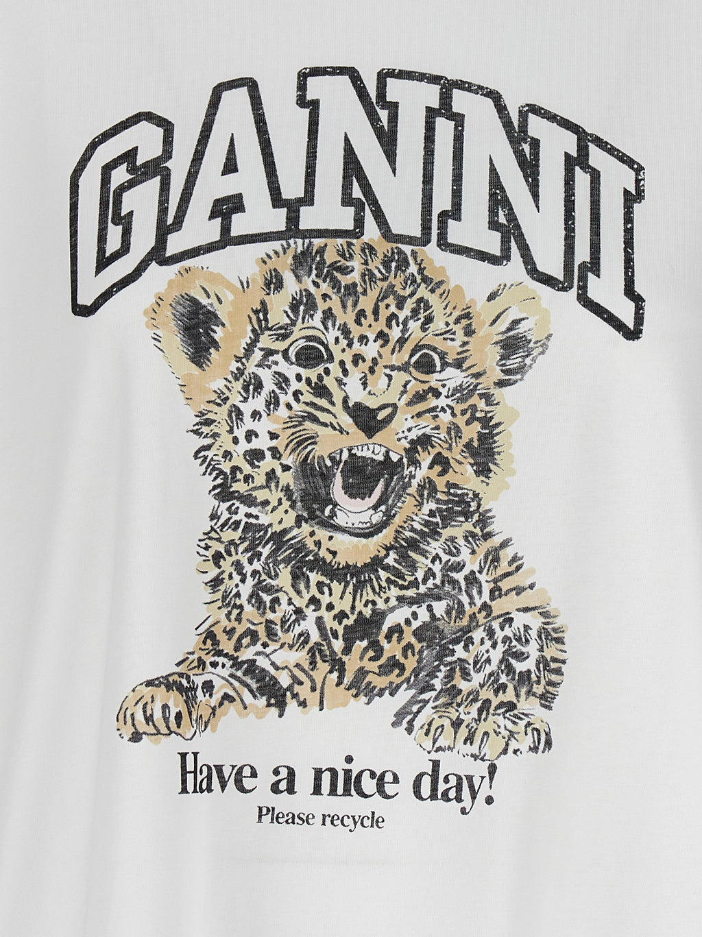 Ganni Leopard T-shirt