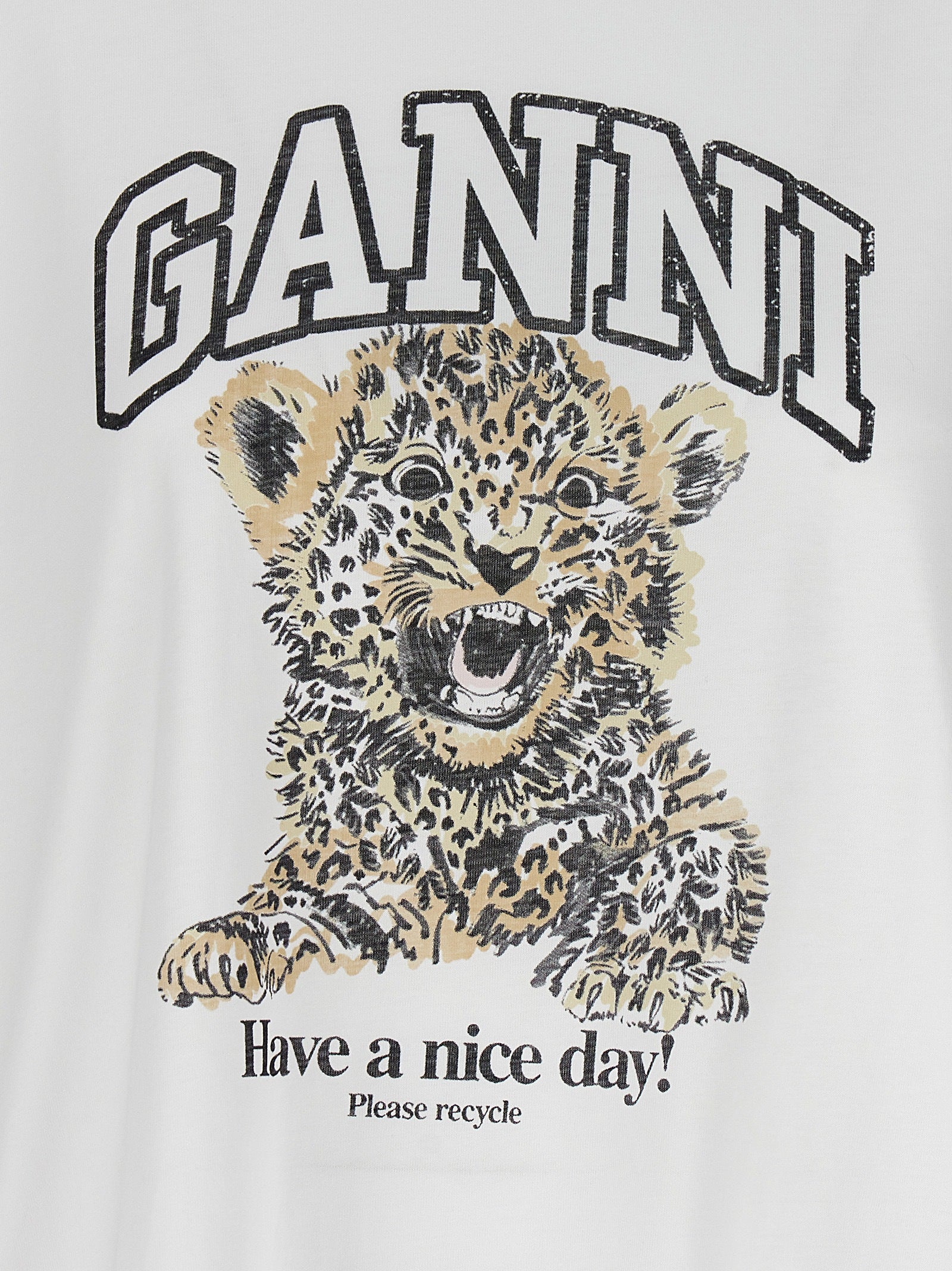 Ganni Leopard T-shirt