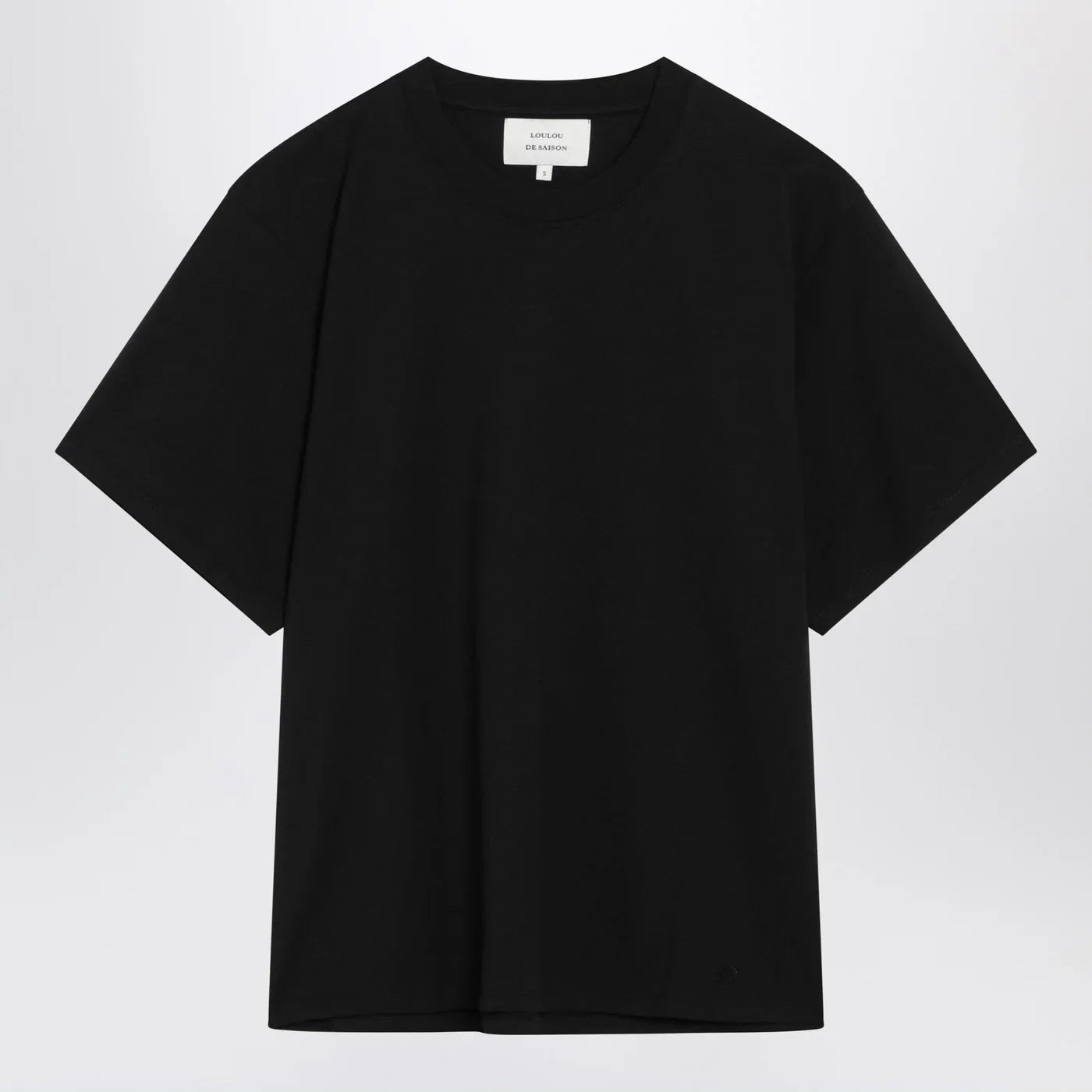 LouLou De Saison Black cotton crew neck T-shirt
