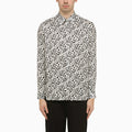 PT Torino White viscose striped shirt