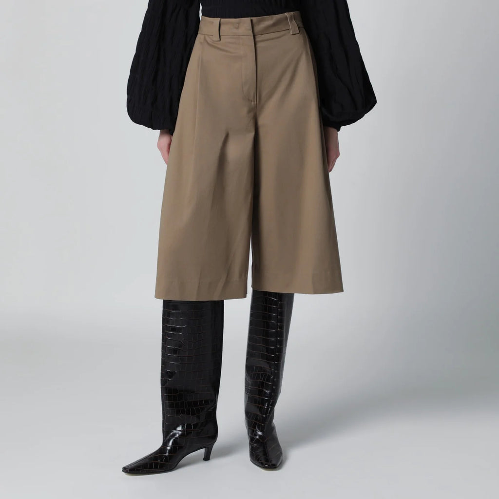 TheLatest Cognac cotton Dakota bermuda shorts