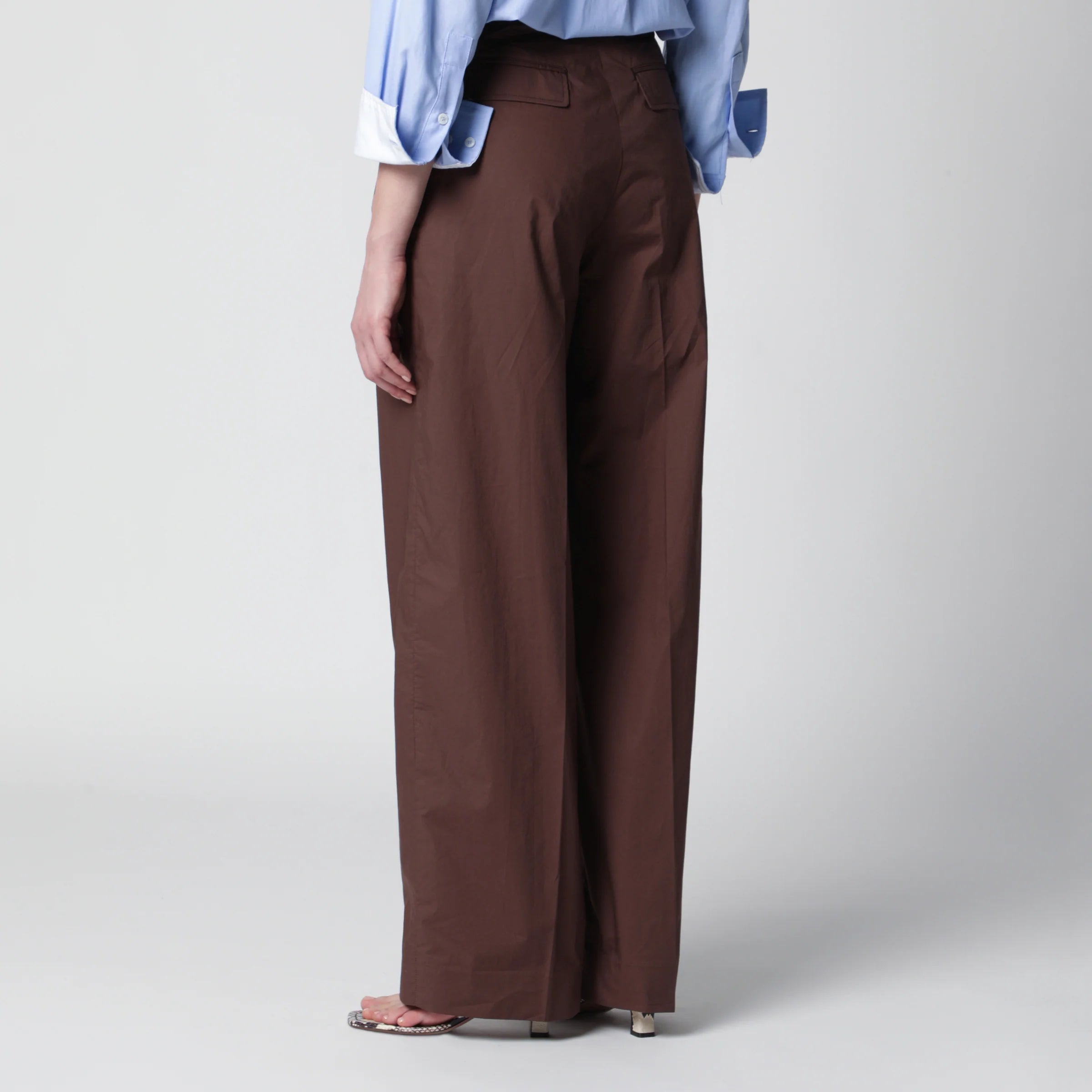 TheLatest Brown cotton trousers
