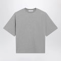 The Frankie Shop Grey melange Hugo T-shirt with padded shoulders