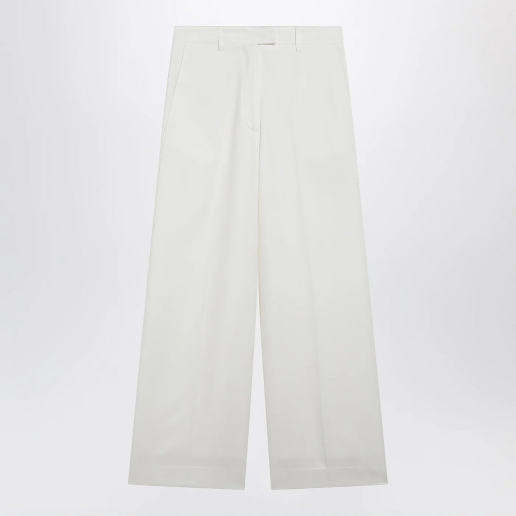 The Frankie Shop Brickell white wool-blend trousers