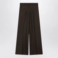 The Frankie Shop Brown Brickell flannel trousers