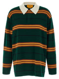 Guest In Residence Striped Rugby Polo Shirt