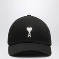 Ami Paris Black Ami De Coeur baseball cap