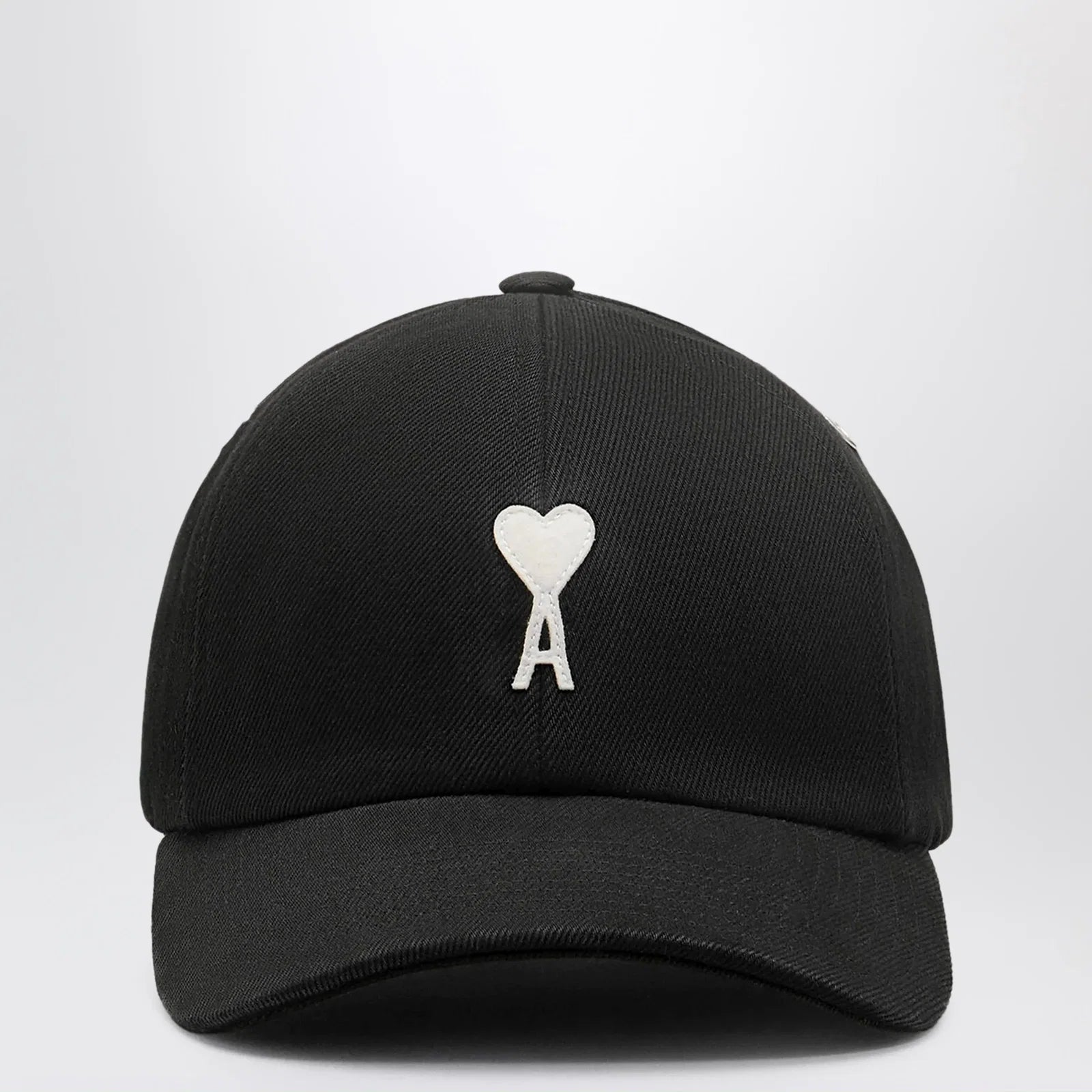 Ami Paris Black Ami De Coeur baseball cap