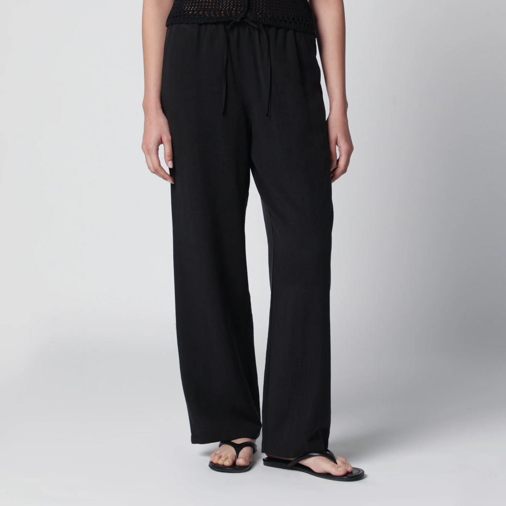 Dunst Black rayon trousers