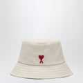 Ami Paris Ami de Coeur Hat in cream colour