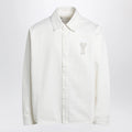 Cream Ami de Coeur shirt by Ami Paris