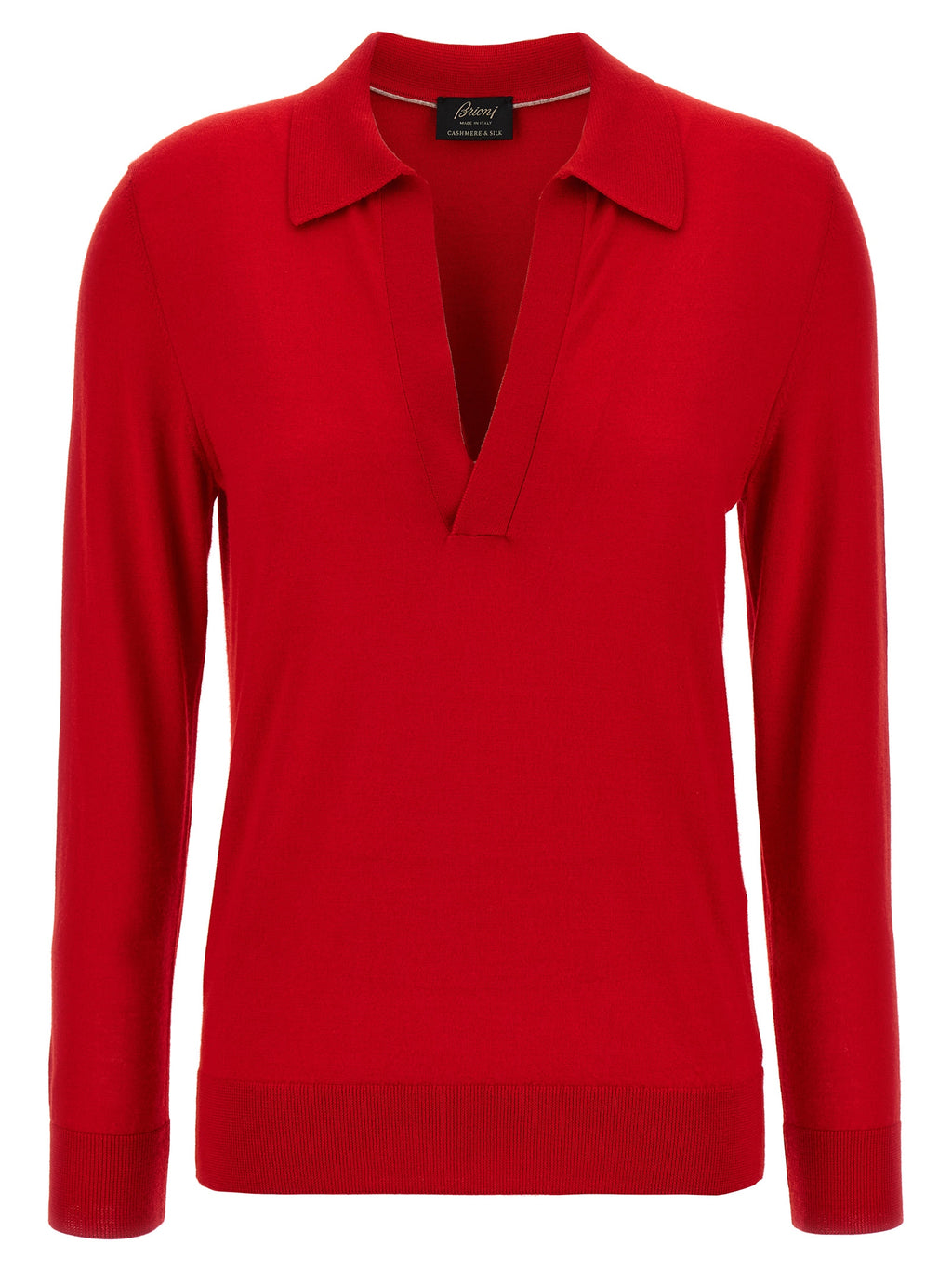 Brioni Cashmere And Silk Polo Shirt