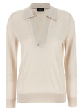 Brioni Cashmere And Silk Polo Shirt