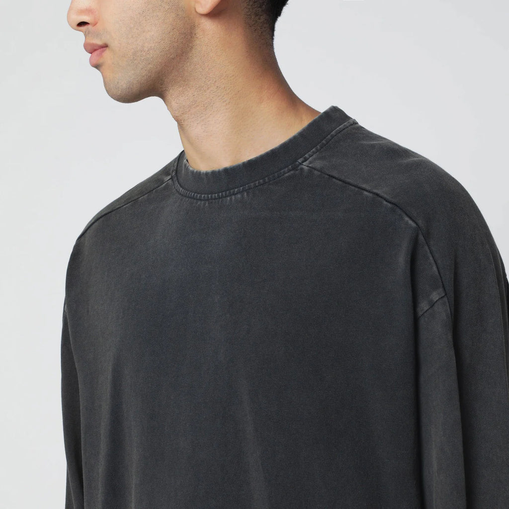 Entire Studios Black washed long-sleeve top