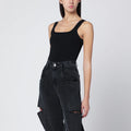 Entire Studios Black viscose-blend top